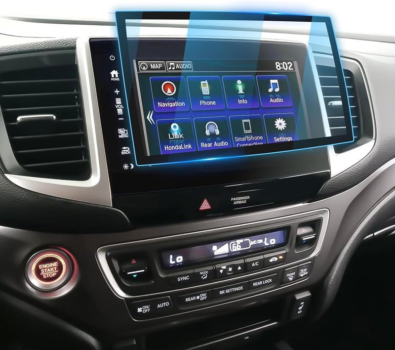 LFOTPP For 2018 Honda Pilot Screen Protector - 2016-2018 Pilot (Pilot EX-L/Pilot Touring/Pilot Elite) 8 inch Touchscreen [FullHD+] 2016-2018 Pilot Accessories Anti Fingerprint 9H Hardness Tempered Glass - Image 1